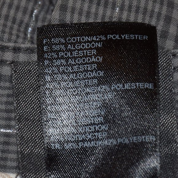 The North Face Button Fly Gray Plaid Shorts size 34 - Picture 6 of 10